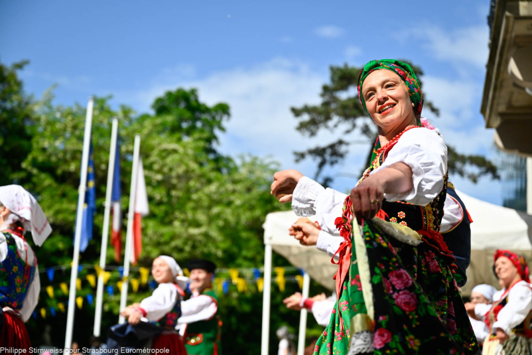 Image de danses polonaises lors de la Fête de l'Europe 2025