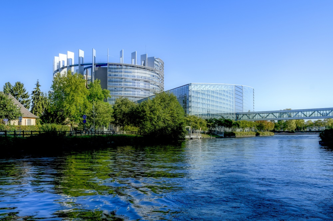 Photo du Parlement européen, bâtiment Louise Weiss