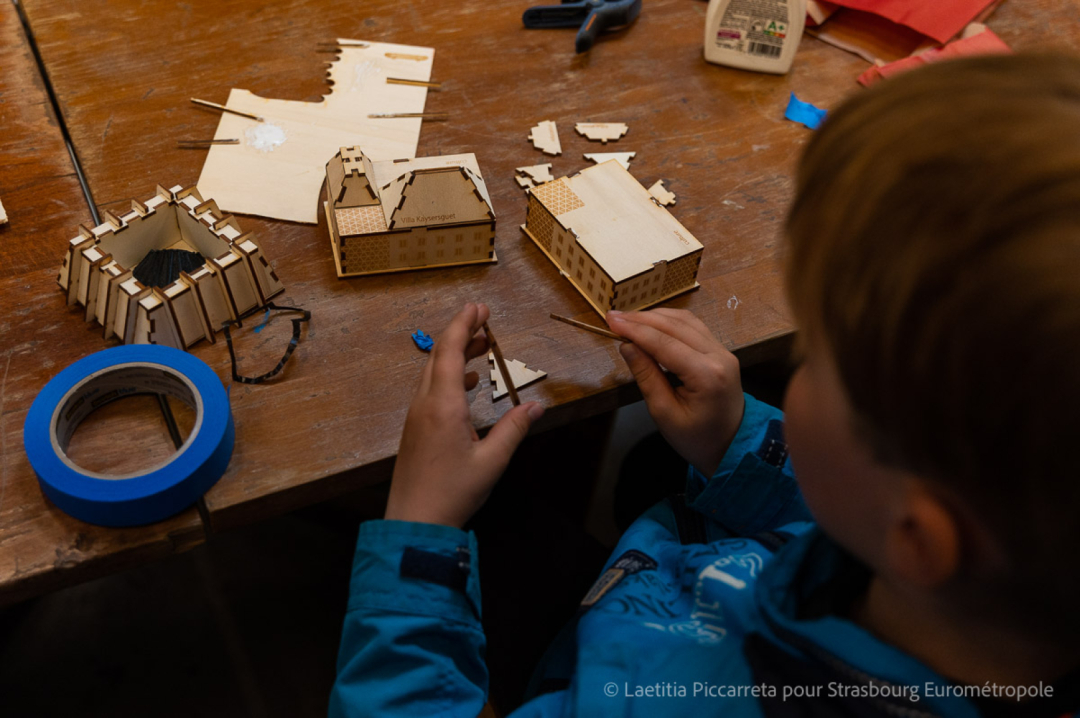 Image d'un atelier sur les maquettes du quartier européen